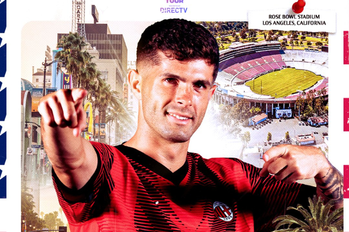 <p>Ket Foto: Foto poster Pertarungan di Los Angeles besok antara Real Madrid vs AC Milan (Foto/Twitter/@idextratime)</p>
