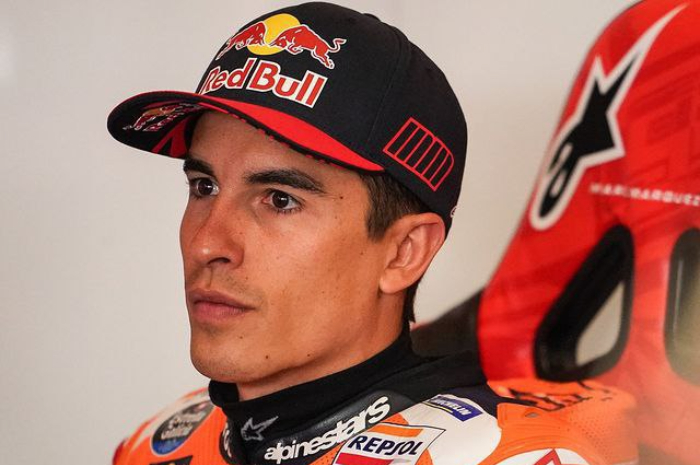<p>Ket. Foto: Marc Marquez, pembalap Honda asal Spanyol yang kini sedang mengalami cedera (Foto/Instagram/@hrc_motogp)</p>
