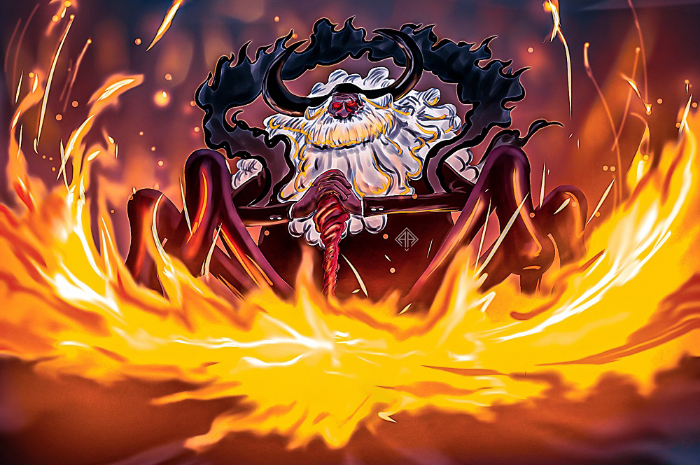<p>Ket Foto: Foto Anggota Gorosei di One Piece, Saturnus (Foto/Twitter/@mangaspurs)</p>

