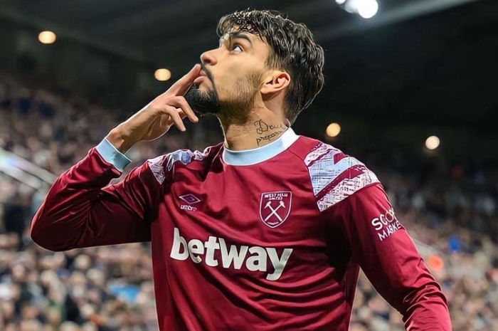 <p>Ket Foto: Foto Lucas Paqueta yang selebrasi di lapangan (Foto/Twitter/@idextratime)</p>
