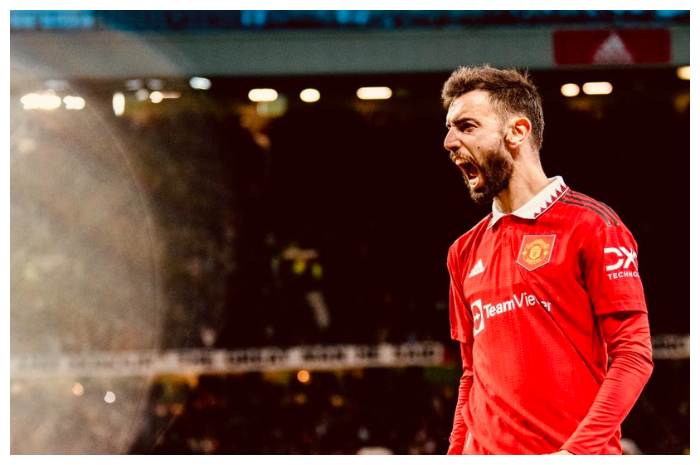 <p>Ket Foto: Bruno Fernandes tampil gacor di Old Trafford (Foto/Twitter/ManchesterUnited)</p>
