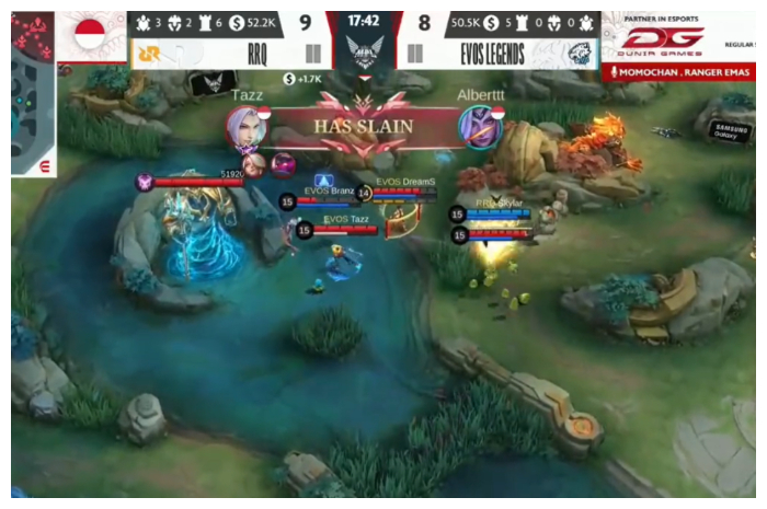 <p>Ket Foto: Pertandingan seru dan menegangkan yang dimenangkan RRQ (Foto/Youtube/MPL)</p>
