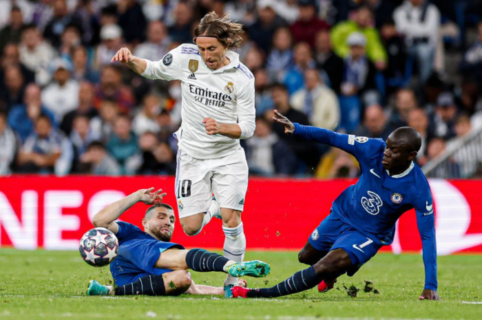 <p>Ket. Foto: Pertandingan Real Madrid vs Chelsea di leg pertama quarter final Liga Champions (Foto/Twitter/@realmadrid)</p>
