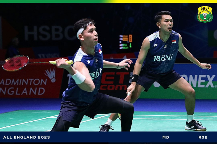<p>Ket. Foto: Pasangan Ganda Putra Fajar Alfian/Muhammad Rian Ardianto (Foto/Instagram/@badminton.ina)</p>
