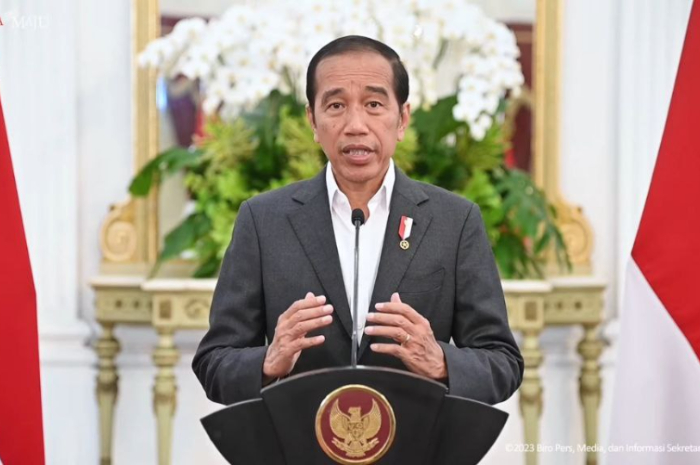 <p>Ket. Foto: Joko Widodo dalam Konferensi Pers Menanggapi Soal Polemik Piala Dunia U-20 (Foto/Youtube/Sekretariat Negara)</p>
