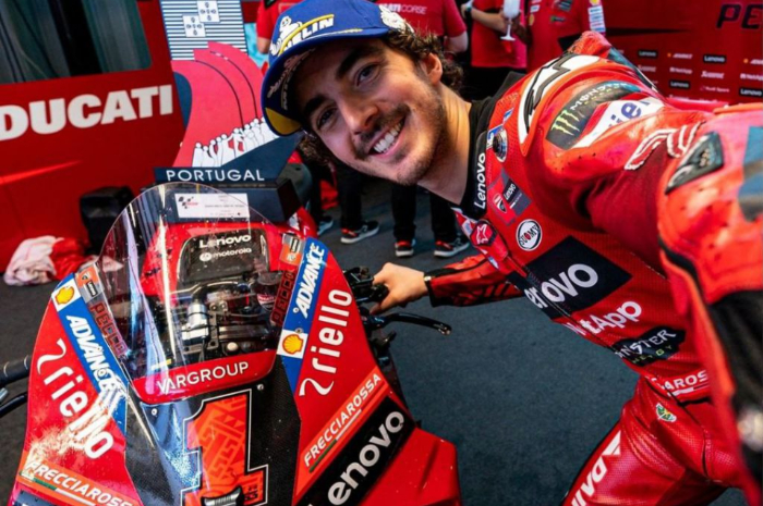 <p>Ket. Foto: Francesco Bagnaia Pembalap MotoGP Asal Italia, yang Bergabung dengan Pabrikan Ducati (Foto/Instagram/@ducaticorse)</p>
