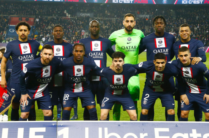 <p>Ket. Foto: Para Pemain Paris Saint-Germain Ketika Melawan Lyon di Ligue 1 (Foto/Instagram/@psg)</p>
