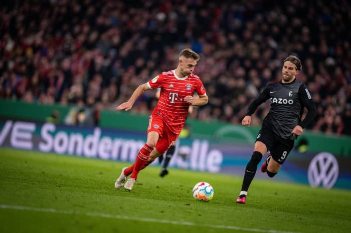 <p>Ket. Foto: Para Pemain Ketika Laga Bayern Munchen vs Freiburg di Kompetisi DFB Pokal (Foto/Twitter/@FCBayern)</p>
