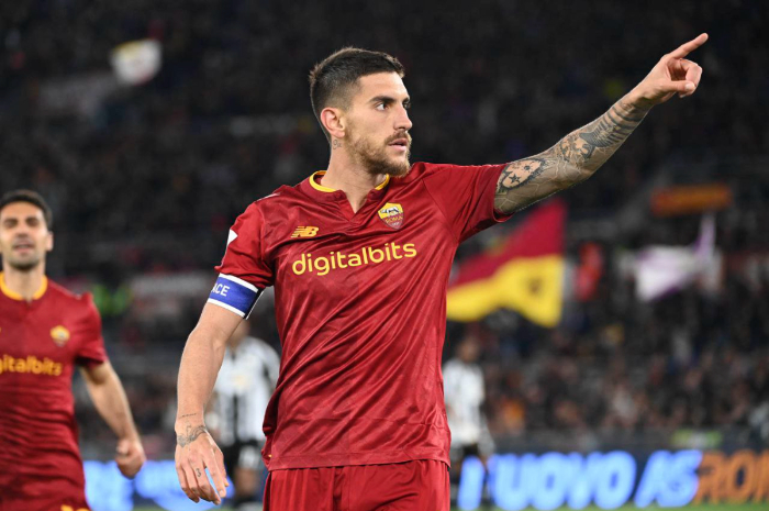 <p>Ket. Foto: Lorenzo Pellegrini pemain gelandang sekaligus kapten untuk tim AS Roma (Foto/Twitter/@OfficialASRoma)</p>
