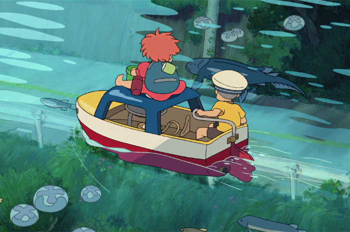 <p>Ket Foto: Foto cuplikan film dari Ghibli Studio, Ponyo on The Cliff by The Sea (Foto/Twitter/@WallpaperGhibli)</p>