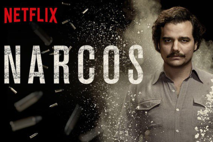 <p>Ket Foto: Foto poster serial film Narcos (Foto/Twitter/@BogiAbuRaya)</p>
