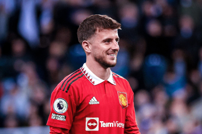 <p>Ket Foto: Foto Mason Mount kenakan seragam Manchester United (Foto/Twitter/@idextratime)</p>
