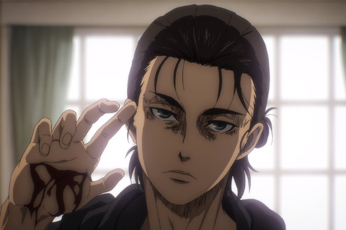 <p>Ket Foto: Foto karakter anime popular, Eren Jaeger (Foto/Twitter/@AotShots)</p>