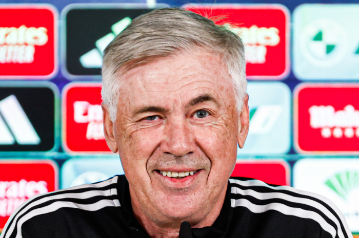 <p>Ket Foto: Foto Pelatih Real Madrid, Carlo Ancelotti (Foto/Twitter/Real Madrid FC)</p>
