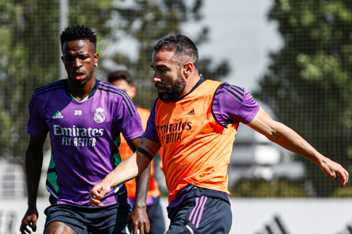 <p>Ket Foto: Foto pemain Real Madrid sedang berlatih untuk persiapan lawan Girona (Foto/Twitter/Real Madrid FC)</p>
