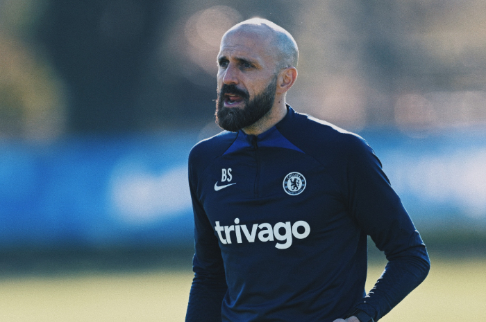 <p>Ket Foto: Foto pelatih baru Chelsea, Bruno Saltor (Foto/Twitter/Chelsea FC)</p>