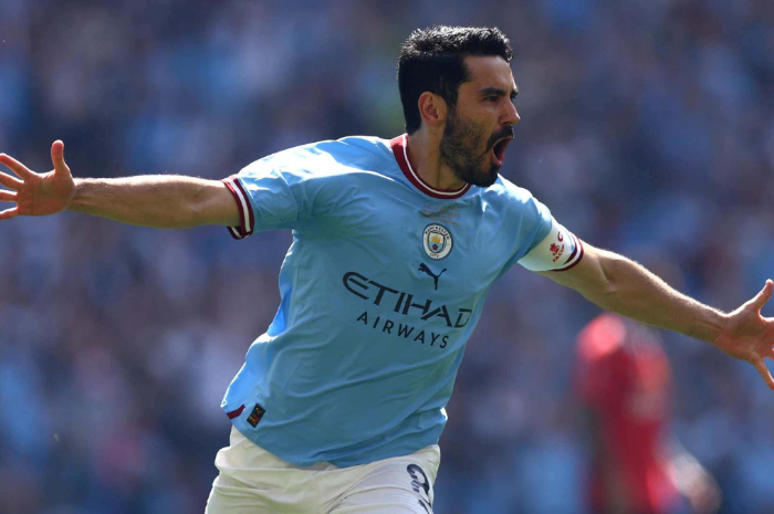 <p>Ket Foto: Foto pemain Manchester City, Gundogan yang kontraknya akan segera berakhir (Foto/Twitter/@idextratime)</p>
