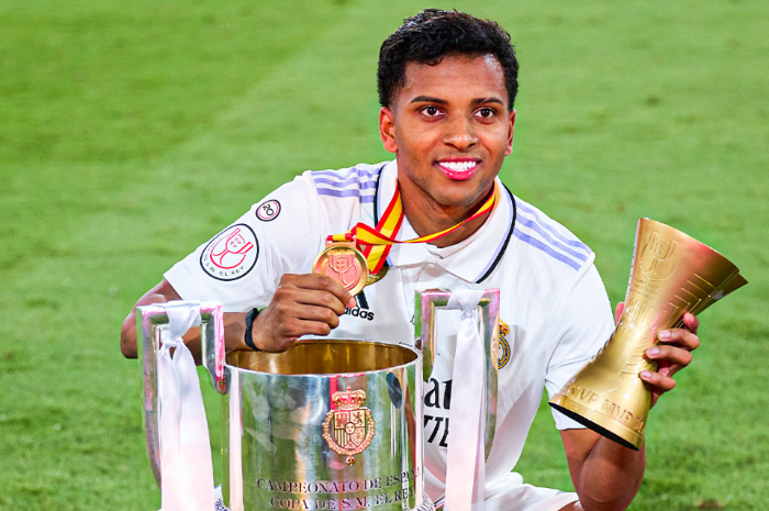 <p>Ket Foto: Foto pemainReal Madrid, Rodyrgo Goes yang mendapatkan MVP di pertandingan Copa del Rey (Foto/Twitter/Real Madrid CF)</p>
