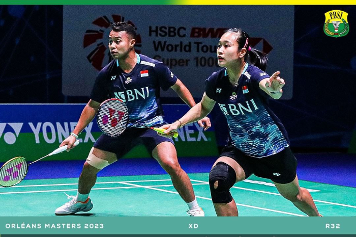 <p>Ket. Foto: Pasangan ganda campuran Rehan/Lisa yang berkompetisi di Orleans Masters Badminton 2023 (Foto/Instagram/@badminton.ina)</p>
