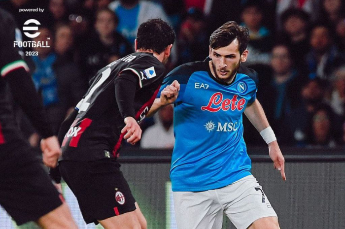 <p>Ket. Foto: Pertandingan terakhir Napoli ketika menghadapi AC Milan di Serie A (Foto/Instagram/@officialsscnapoli)</p>
