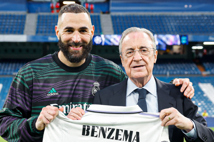 <p>Ket Foto: Foto pemain Real Madrid, Karim Benzema yang berhasil cetak total 350 gol di 600 lebih pertandingannya selama bersama Los Blancos (Foto/Twitter/Real Madrid FC)</p>
