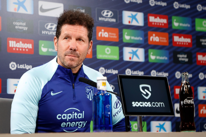 <p>Ket Foto: Foto pelatih Atletico Madrid, Diego Simeone (Foto/Twitter/Atletico Madrid)</p>
