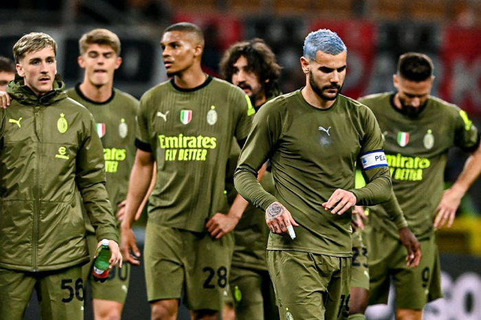 <p>Ket. Foto: Para pemain AC Milan ketika menghadapi tim Empoli di kompetisi Serie A (Foto/Instagram/@acmilan)</p>
