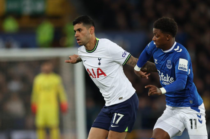 <p>Ket. Foto: Pertandingan terakhir ketika Tottenham Hotspur melawan Everton di Liga Premier (Foto/Twitter/@SpursOfficial)</p>
