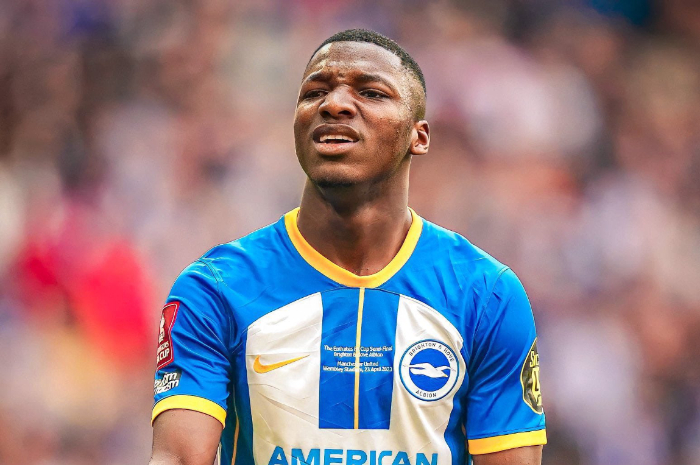 <p>Ket Foto: Foto pemain Brighton, Moises Caicedo (Foto/Twitter/@idextratime)</p>
