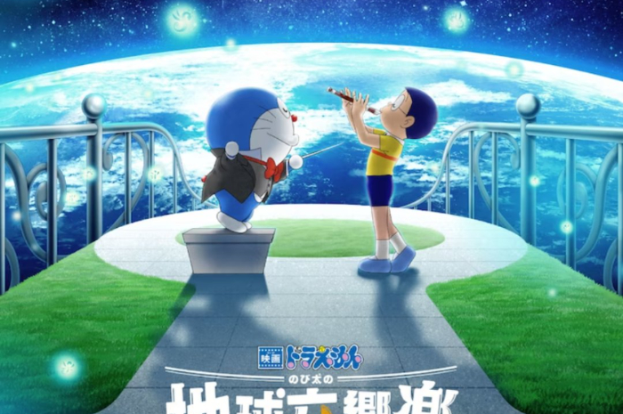 <p>Ket Foto: Foto dari poster movie baru dari anime legenda, Doraemon yang akan segera tayang (Foto/Twitter/yozorasekai)</p>
