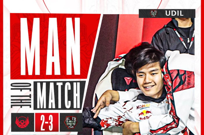 <p>Ket Foto: Foto AE Udil MVP saat laga melawan Bigetron Esports (Foto/Twitter/MPL Indonesia)</p>
