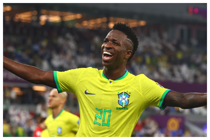 <p>Ket Foto: Vinicius Junior di Lapangan (Foto/Twitter/Brasil)</p>
