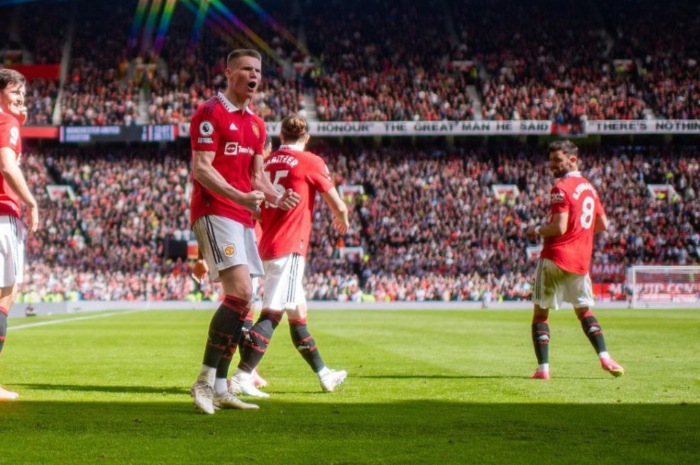 <p>Ket. Foto: Para pemain Manchester United ketika bermain di kandangnya sendiri Old Trafford (Foto/Instagram/@manchesterunited)</p>
