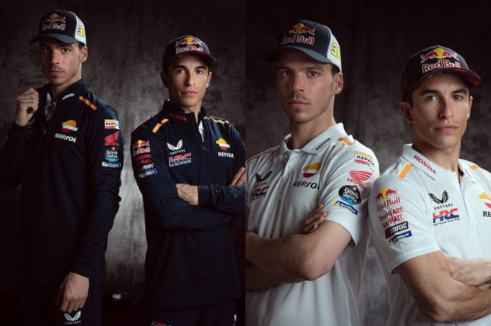 <p>Ket. Foto Joan Mir dan Marquez (Foto/Instagram/@hrc_motogp)</p>