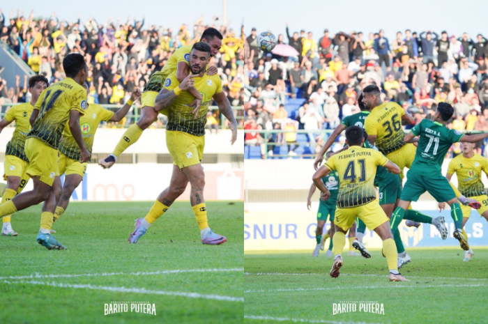 <p>Ket. Foto: Pertandingan Barito Putera Melawan Persebaya (Foto/Instagram/@psbaritoputeraofficial)</p>
