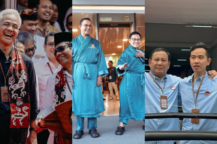 <p>Ket. Foto : Pakar Sebut Visi dan Misi Ketiga Capres dan Cawapres Tidak Miliki Terobosan Signifikan<br />
(Foto/Instagram/@ganjar_pranowo/@aniesbaswedan/@prabowo)</p>
