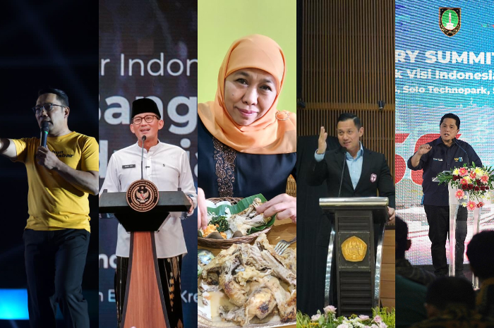 <p>Ket. Foto : 5 Nama Ini Selalu Muncul dalam Survei Bursa Cawapres<br />
(Foto/X/@erickthohir/@AgusYudhoyono/@ridwankamil/@sandiuno/@khofifahIP)</p>
