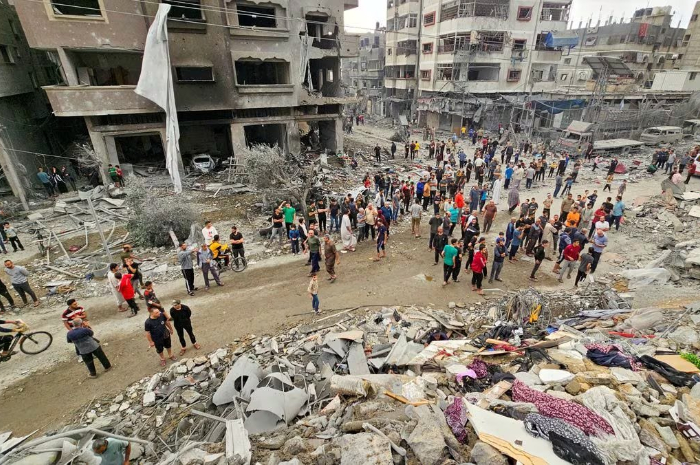 <p>Ket. Foto : Israel Keluarkan Peringatan Baru untuk Rakyat Palestina<br />
(Foto/X/@MarioNawl)</p>
