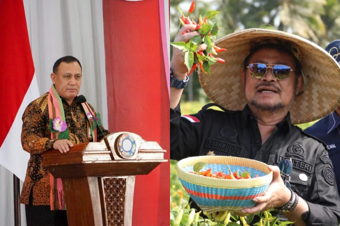 <p>Ket. Foto : Wakil Ketua KPK Nyatakan Tidak Ada Gesekan yang Terjadi dengan Polri Terkait Kasus Pemerasan yang Diduga Dilakukan Firli Bahuri Terhadap Syahrul Yasin Limpo<br />
(Foto/Instagram/@firlibahuriofficial/@syasinlimpo)</p>
