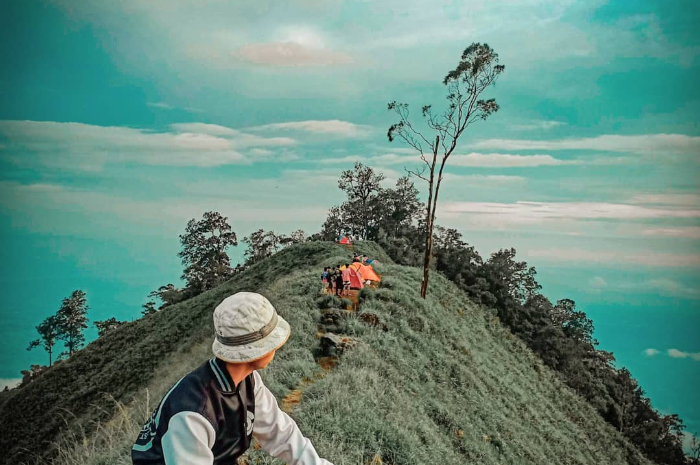 <p>Ket. Foto : Indahnya Pesona Bukit Nipah yang Cantik dan Seperti Berdiri di Ujung Dunia<br />
(Foto/Instagram/@iswankarim070)</p>
