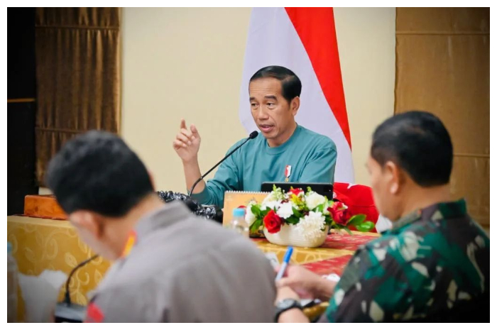 <p>Ket Foto: Acara Papua Youth Creative, Nasional (Foto/Instagram/@jokowi)</p>

