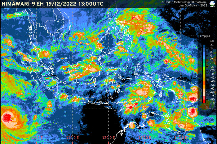 <p>Ket Foto: Citra satelit BMKG. (Foto/Laman Website BMKG)</p>
