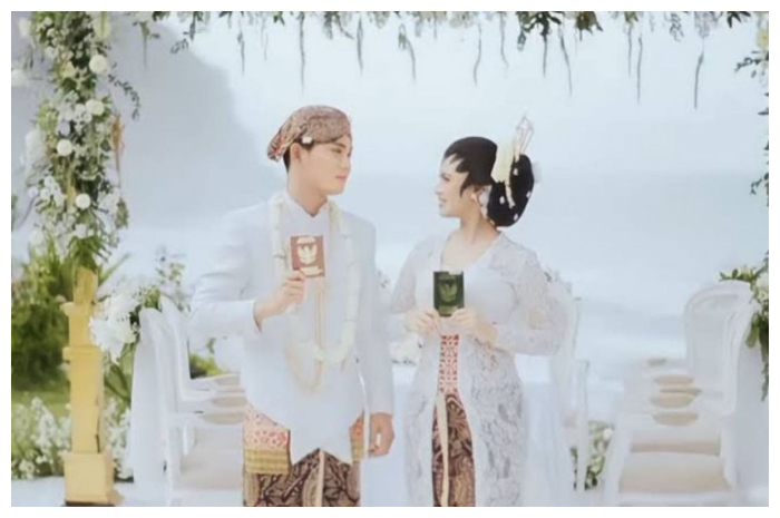 <p>Ket Foto: Nabila Maharani dan Tri Suaka gelar acara pernikahan dengan konsep ala Yogyakarta (Foto/Instagram/@nabilaamw)</p>
