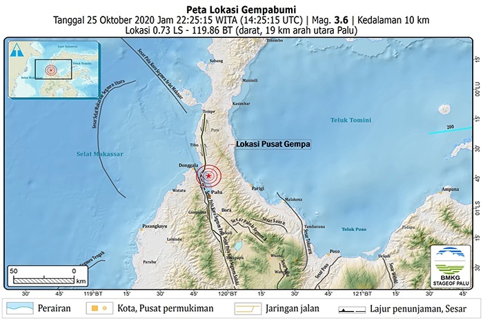 <p>Foto: BMKG Geofisika Kota Palu</p>
