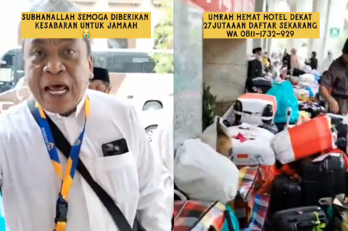 <p>Ket Foto: Ribuan jamaah haji asal Sulawesi Selatan terlantar di Arab Saudi (Foto/Twitter/@SalmaTours)</p>
