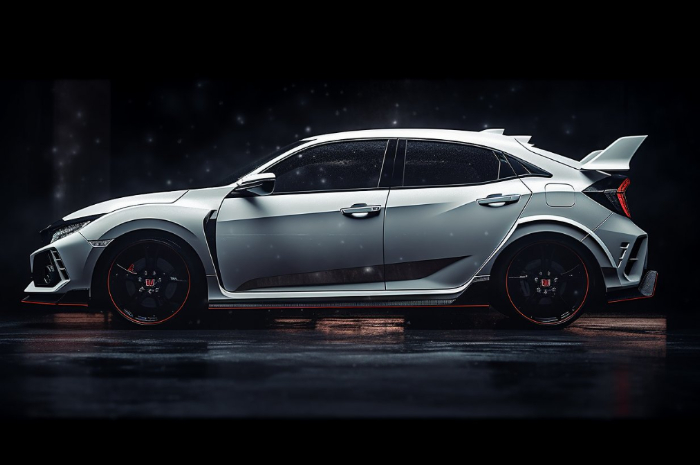 <p>Ket Foto: Honda Civic Type R dengan warna putih yang elegan dan mewah (Foto/Twitter/bennash)</p>
