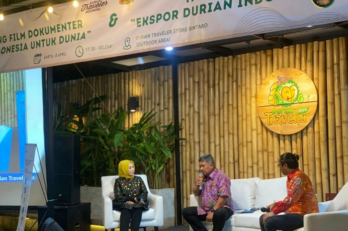 <p>Keterangan Foto : Talkshow durian Indonesia yang diikuti oleh Pemda Parigi Moutong, (Foto/Sub. Dokumentasi Pimpinan Bagian Prokopim)</p>
