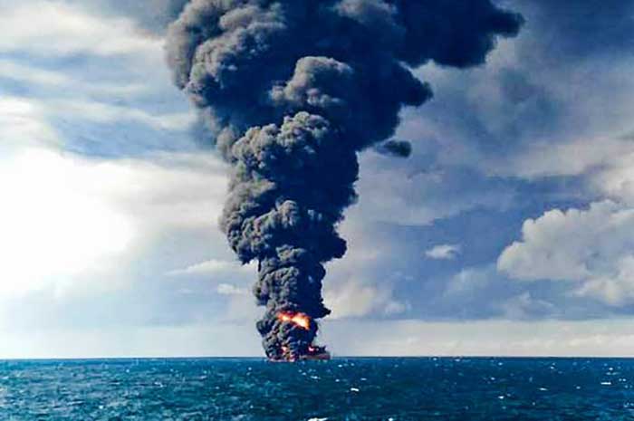 <p>Foto: Illustrasi Kapal Kebakaran dan tenggelam di Banggai Laut.</p>

