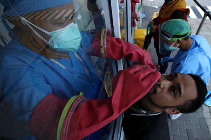 <p>Foto: Illustrasi swab tes.</p>
