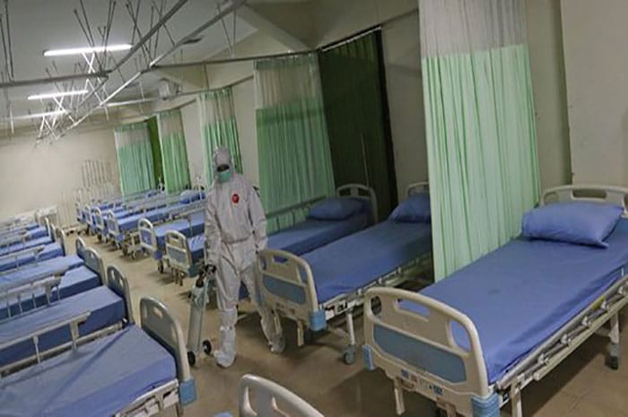 <p>Foto: Illustrasi tempat tidur pasien covid19.</p>
